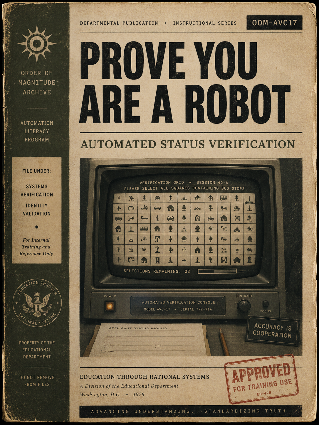 Order of Magnitude Prove You Are a Robot automated verification publication